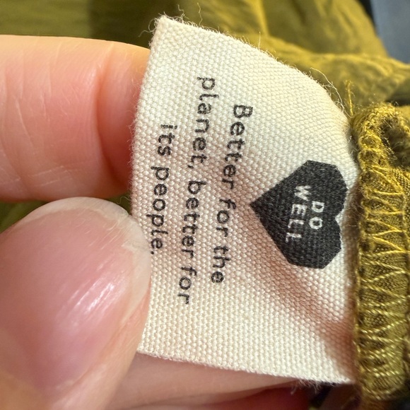 Madewell Mustard Button-Up Women's Blouse - Picture 5 of 6